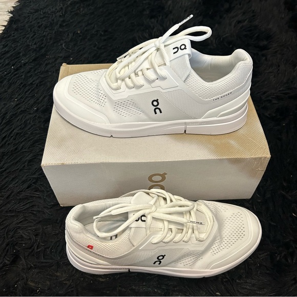 ON CLOUD the Roger white tennis lace up shoes sneakers women’s 8.5 new - Picture 8 of 8
